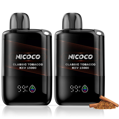 NICOCO 電子タバコ 使い捨て シガー・タバコ風味 甘さ清涼感なし 1個/2個/3個入り V3型