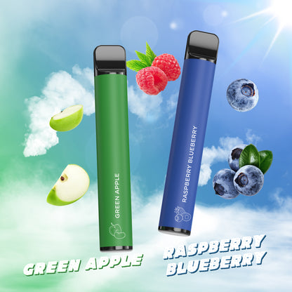 MECIGA Disposable Vape Pen Puff Bar No Nicotine, 4000 Puffs, Mixed Fruity Flavour*5