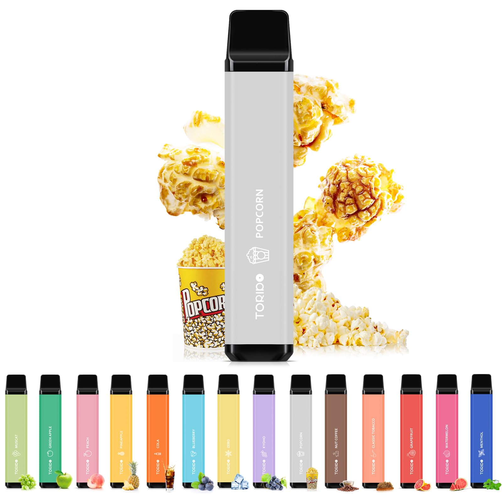 TORIDO 電子タバコ 使い捨て 爆煙  3風味セット O2 PLUS (MIX-3）