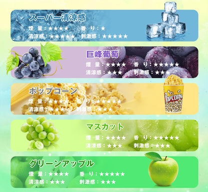 TORIDO 電子タバコ 使い捨て 持ち運び シーシャ 12種風味揃い O2PLUS