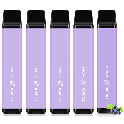TORIDO 電子タバコ 使い捨て 持ち運び シーシャ 12種風味揃い O2PLUS