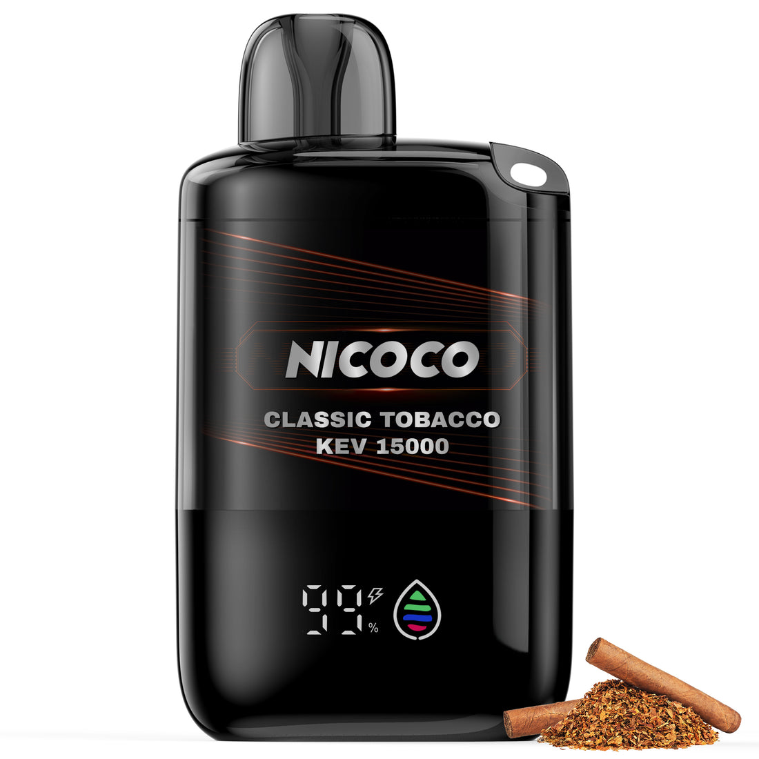 NICOCO 電子タバコ 使い捨て シガー・タバコ風味 甘さ清涼感なし 1個/2個/3個入り V3型