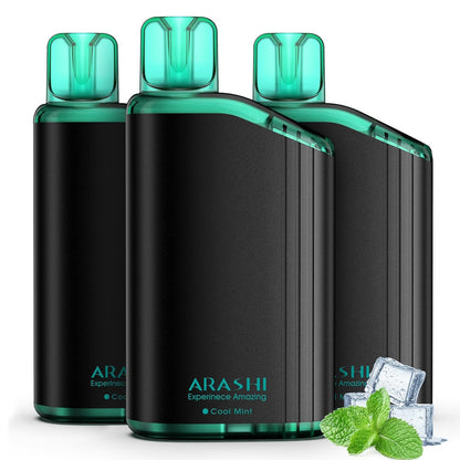 ARASHI V2型 電子タバコ 使い捨て VAPE アイスミント 16000回吸引可能 禁煙パイポ 爆煙 ベイプ タールニコチン無し