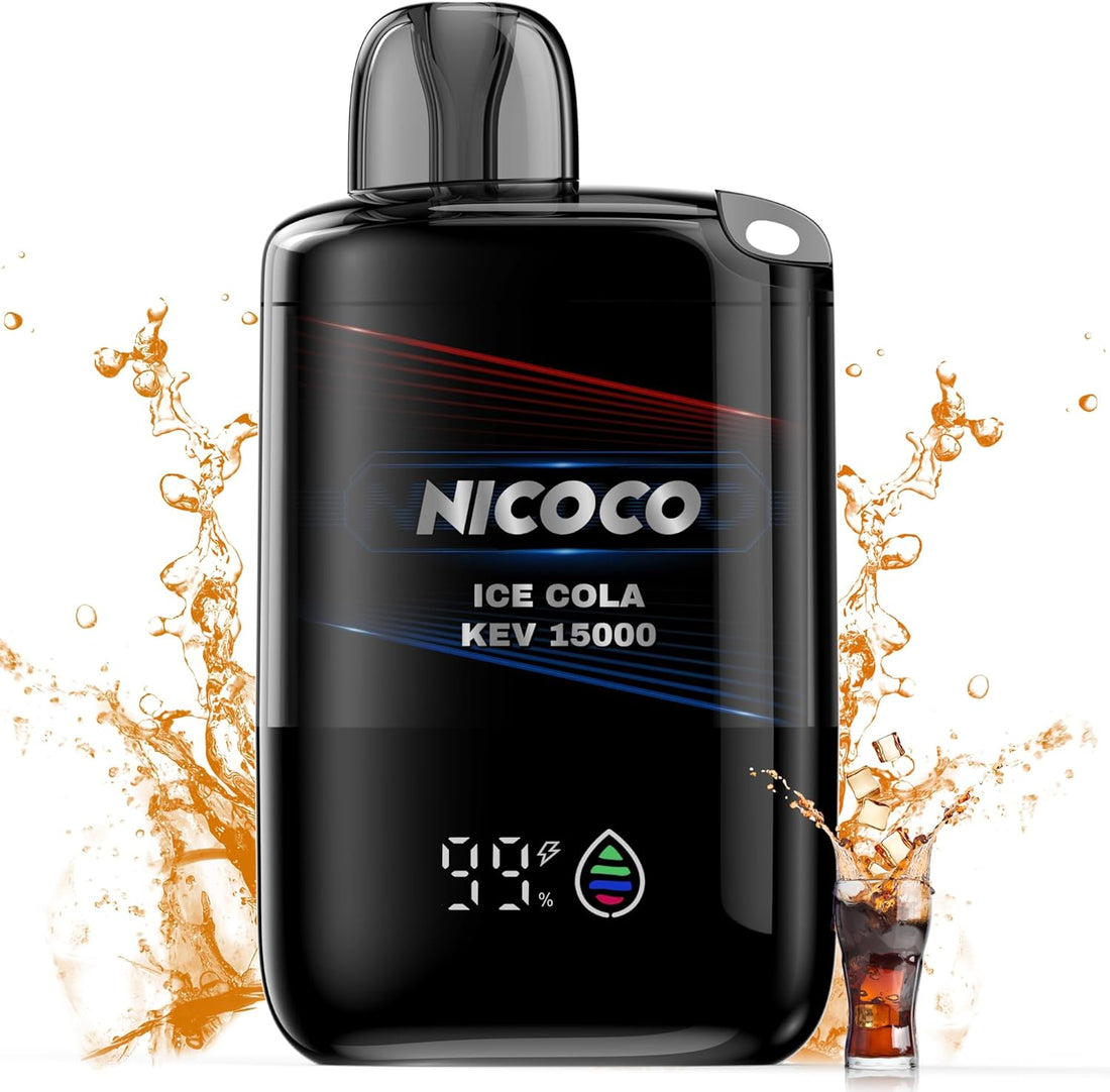 NICOCO 電子タバコ 使い捨て コーラ 清涼感MAX 持ち運び シーシャ 便利 タールニコチンなし 禁煙サポート 1個/2個/3個入り V3型