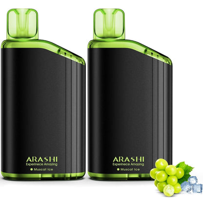 ARASHI V2型 電子タバコ 使い捨て VAPE アイスミント 16000回吸引可能 禁煙パイポ 爆煙 ベイプ タールニコチン無し