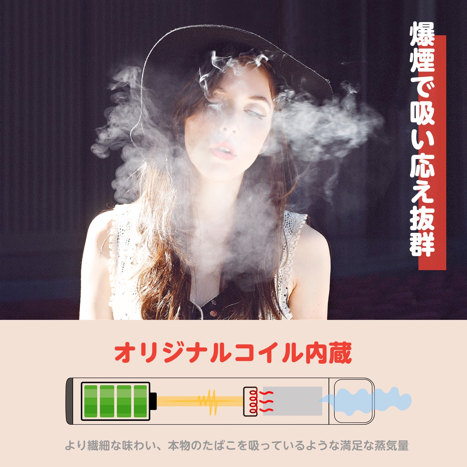 KINOE electronic cigarette disposable 3-piece set (white peach oolong tea)